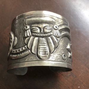 Silver cuff bracelet
